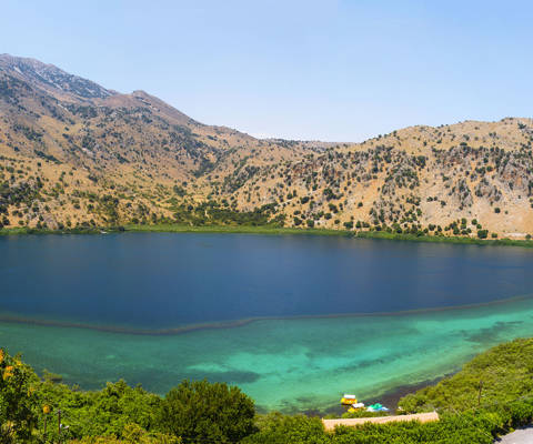 Wide View of Kournas Lake