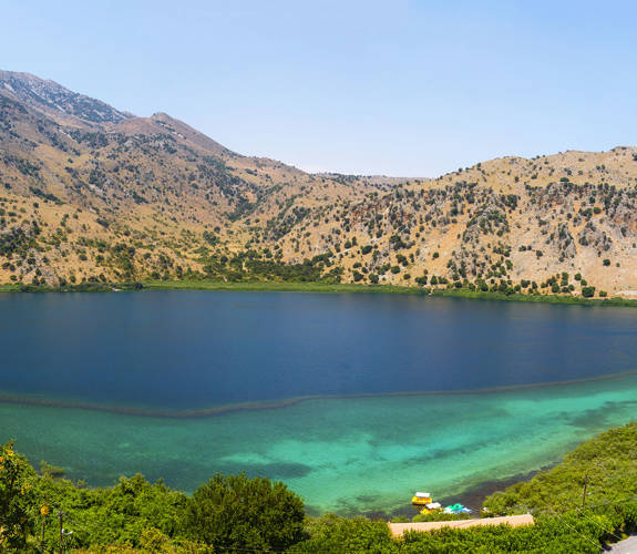Wide View of Kournas Lake