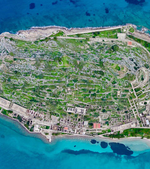 Aerial View of Spinalonga Island