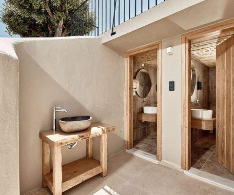 Marni Village outdoor modern wooden bathrooms